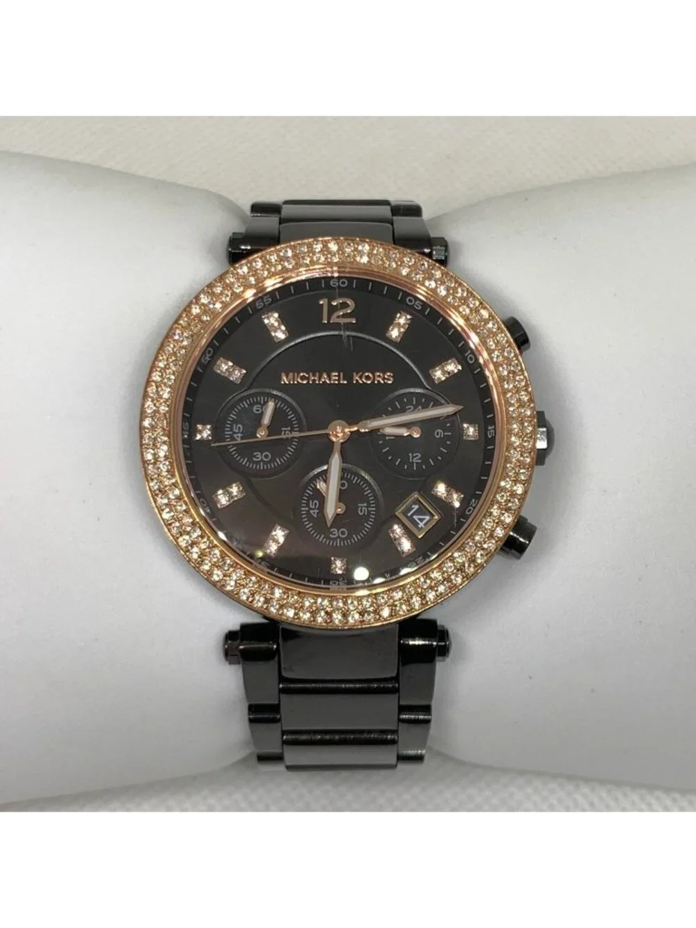 Michael Kors Parker MK5885 women’s watch date 39mm  stainless steel 6” running